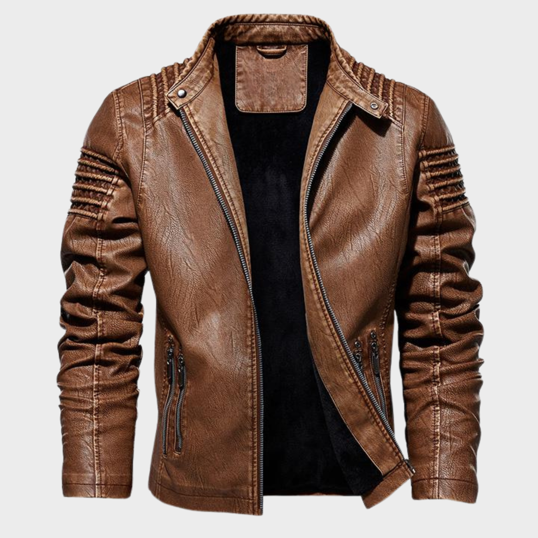 Tobino | Men's Stylish Motorcycle Jacket with Zipper and Multiple Pockets – Premium & Functional