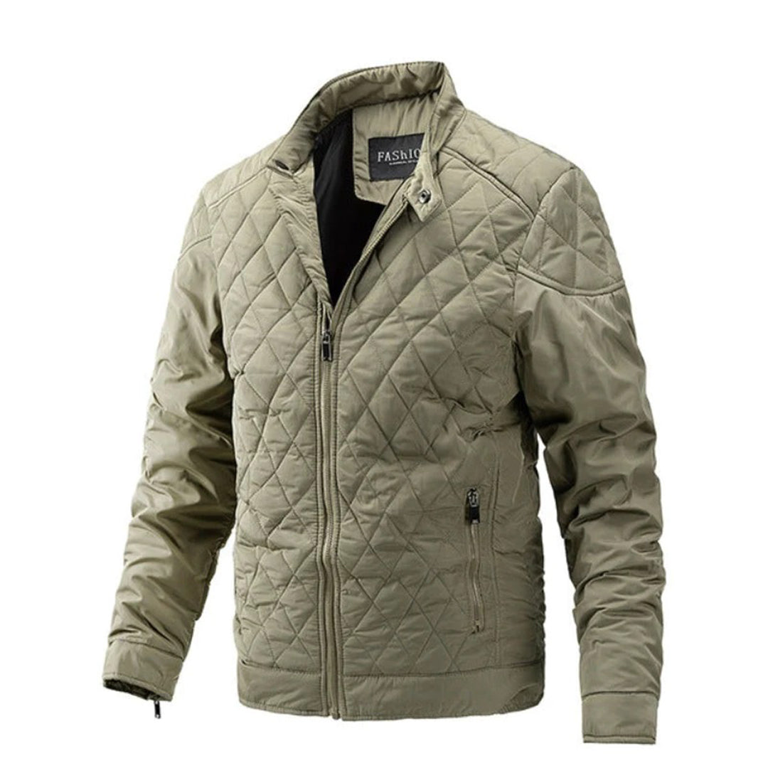 Farnwell | Men’s Slim Fit Quilted Lightweight Insulated Jacket with Zip Closure