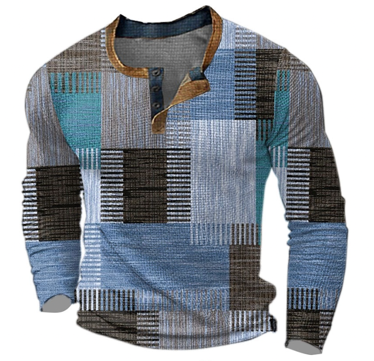 Matthis | Men's Multicolour Block Design Cashmere Jumper – Stylish & Warm
