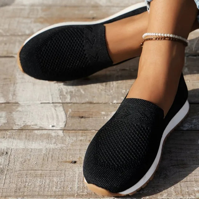 Everlyn | Women's Breathable Slip-On Knitted Sneakers – Lightweight & Ultra Comfortable