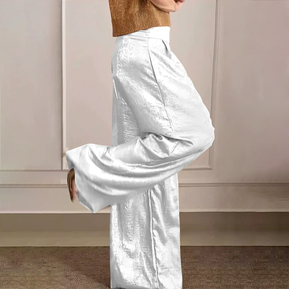 Aspen | Women's Solid Colour Wide-Leg Elegant Trousers