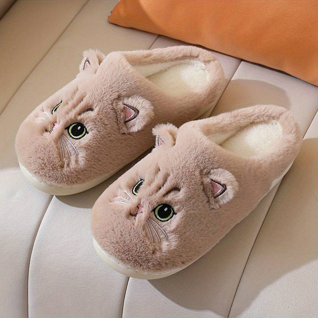 Iolana | Women's Plush Cat-Themed Slippers – Cosy, Adorable & Practical