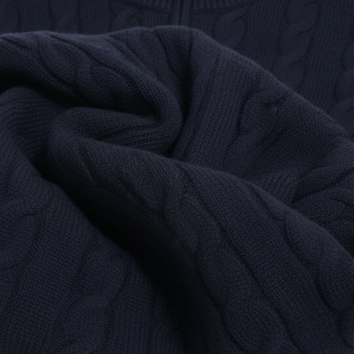 The St. Moritz Cable Knit Zipper Jumper for Men - Old Money Style