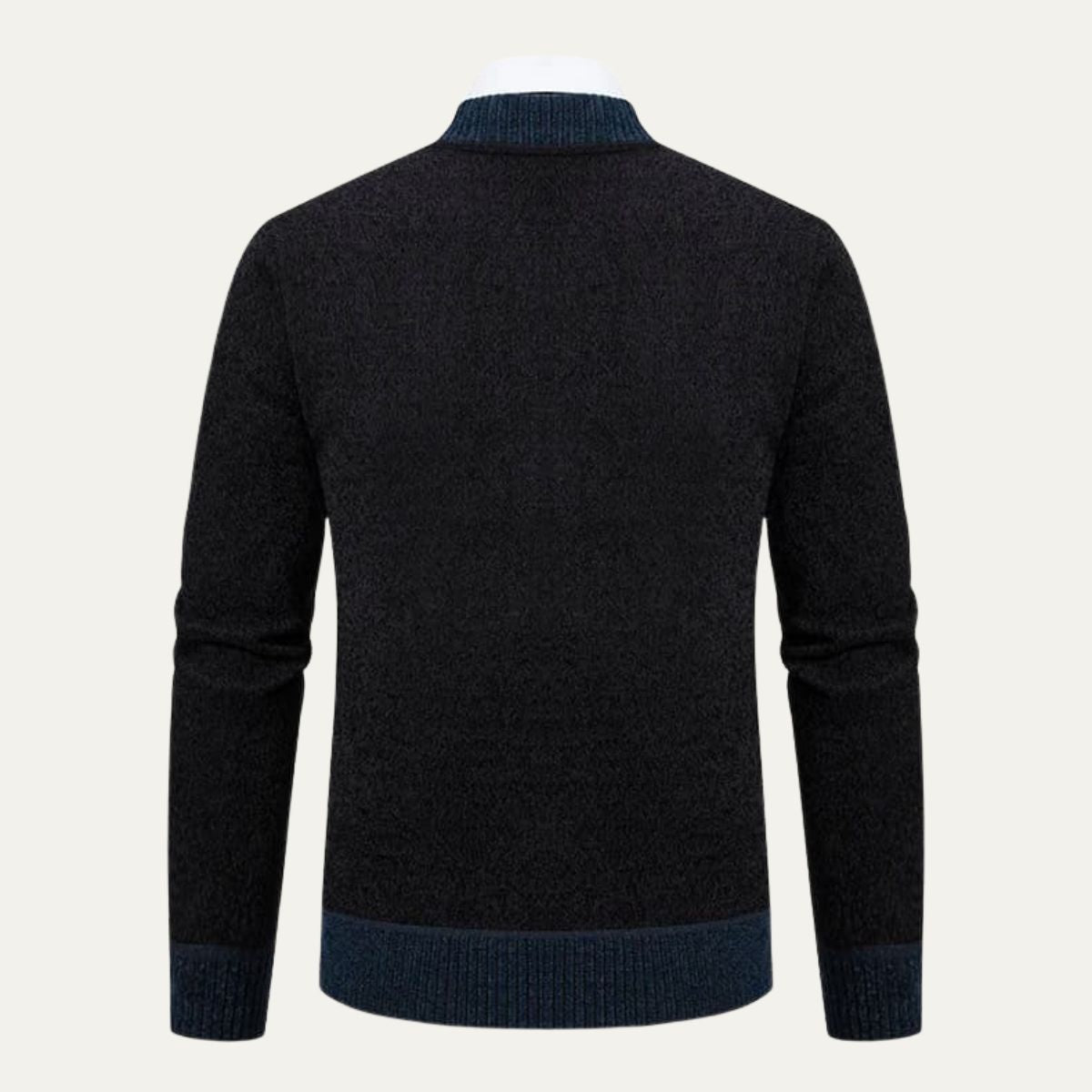 The Levanzo Men’s Contrast Embroidered Knit Bomber Cardigan