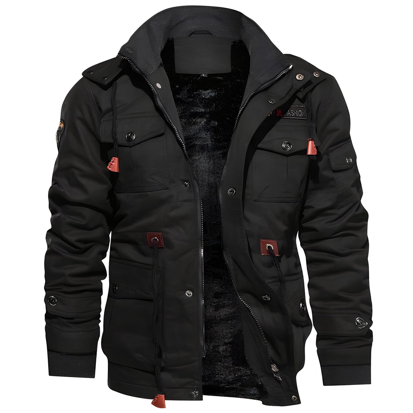 Cedric | Men’s Tactical Military-Style Multi-Pocket Jacket with Hood