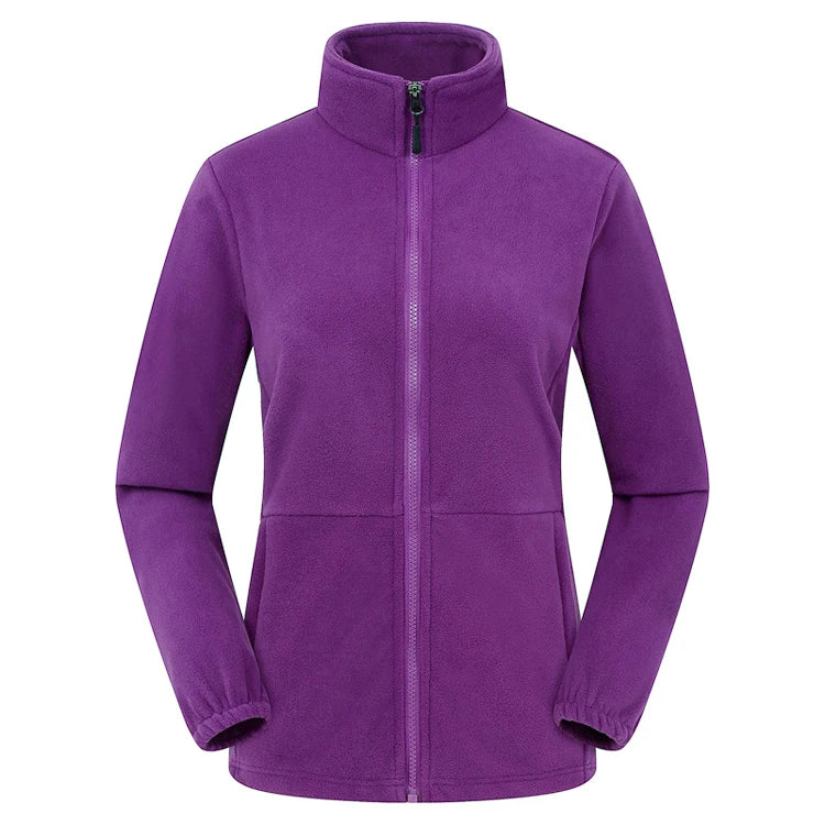 Sharon | Women’s Soft Zip Jacket with Stand Collar Zipped