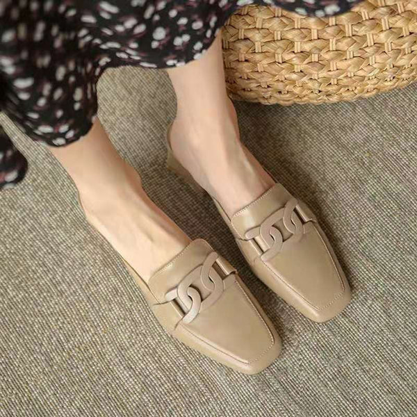 Jessamy | Elegant Block Heel Slip-On Loafers – Business Casual & Comfortable