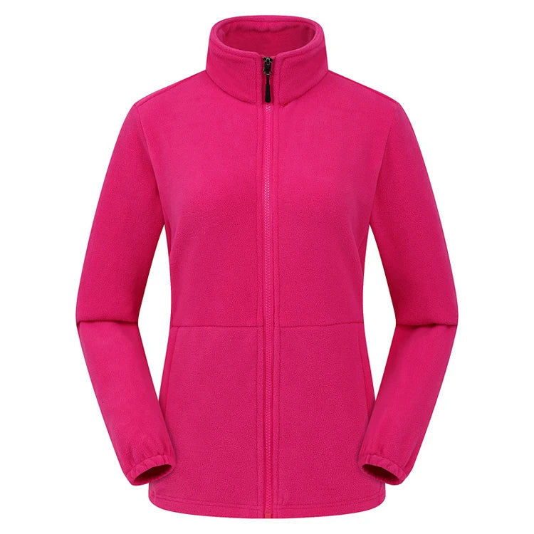 Sharon | Women’s Soft Zip Jacket with Stand Collar Zipped
