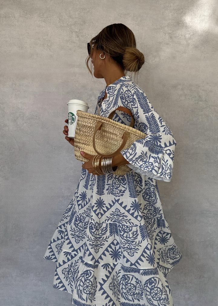 Guinevere | Women's Flowing V-Neck Summer Dress – Lightweight & Elegant with Flared Sleeves