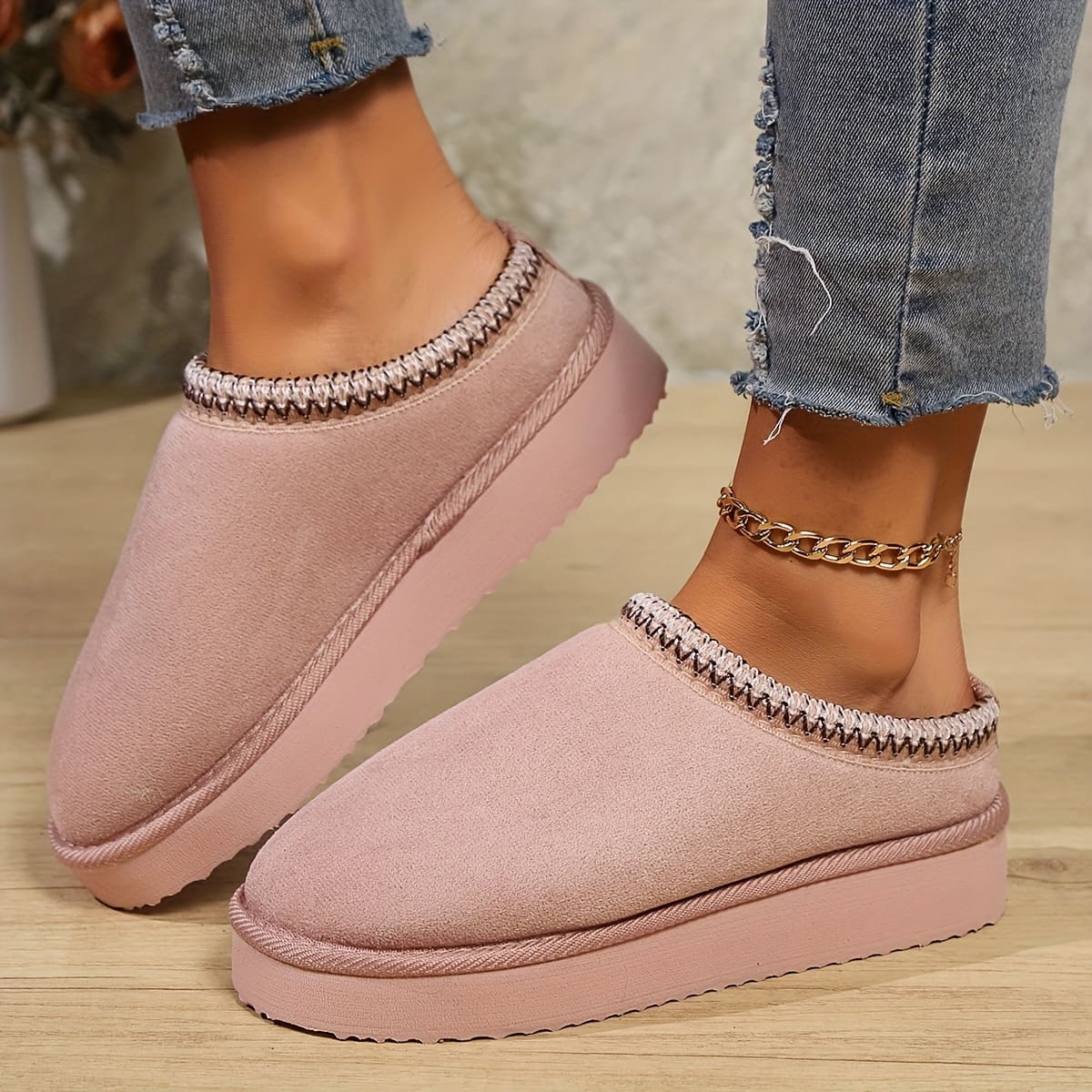 Mary | Women’s Cozy Indoor Mules Slippers with Non-Slip Sole