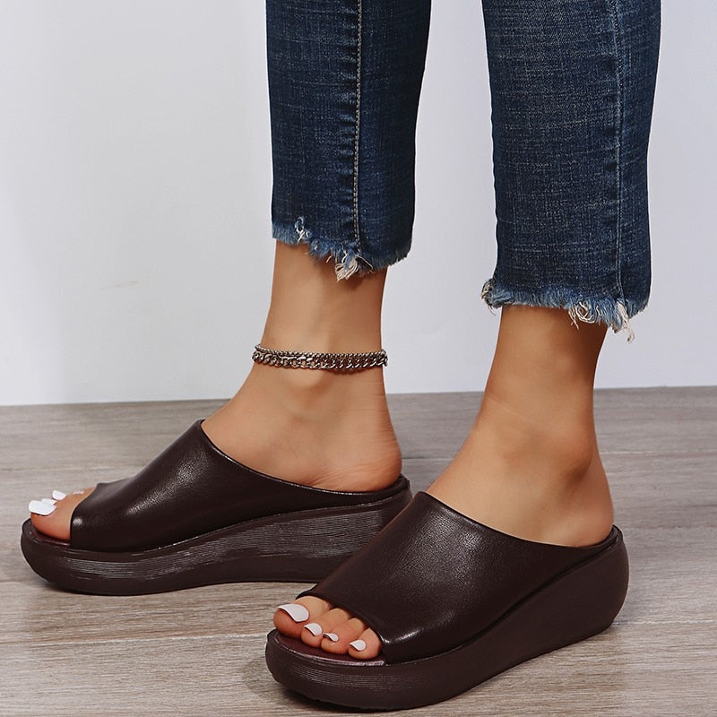 Elsinia | Women's Wedge Open-Toe Sandals – Soft, Breathable & Ultra Comfortable
