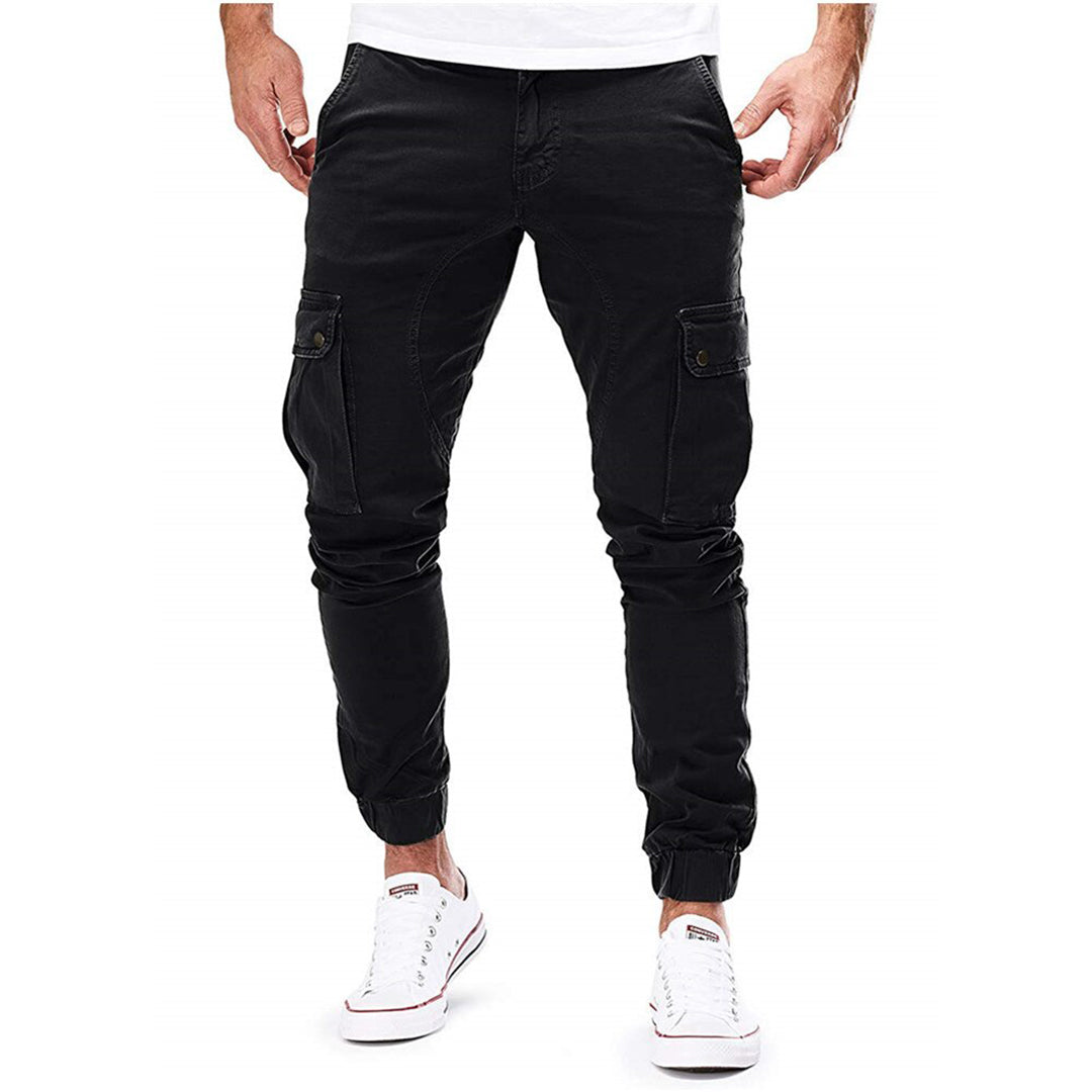 Trentham | Men’s Slim Fit Cargo Jogger Trousers with Multi Pockets