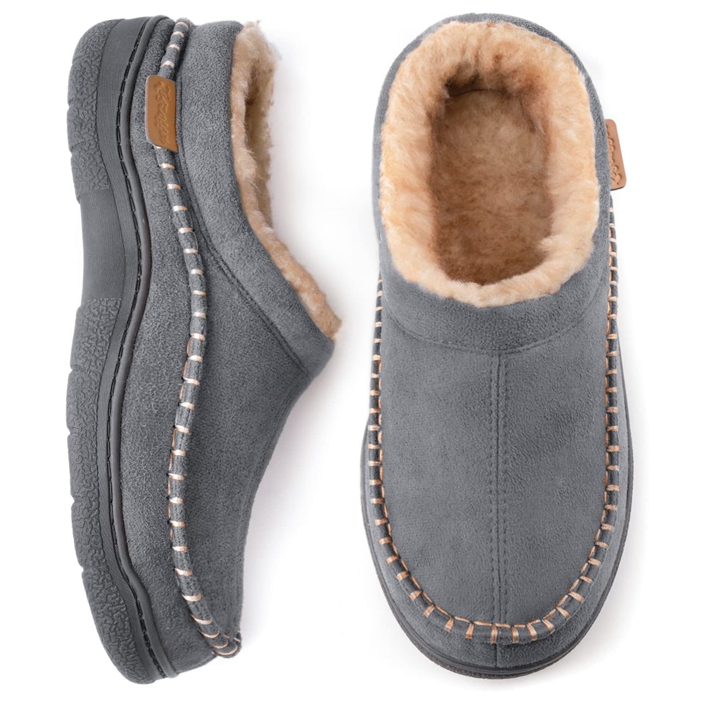 Giselher | Men’s Premium Plush-Lined Closed Toe Slippers – Ultimate Comfort & Durability