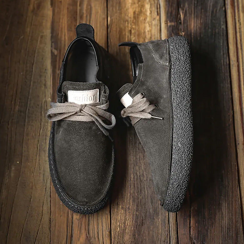 Barnaby | Men's Retro Faux Suede Lace-Up Sneakers – Casual, Comfortable & Anti-Slip