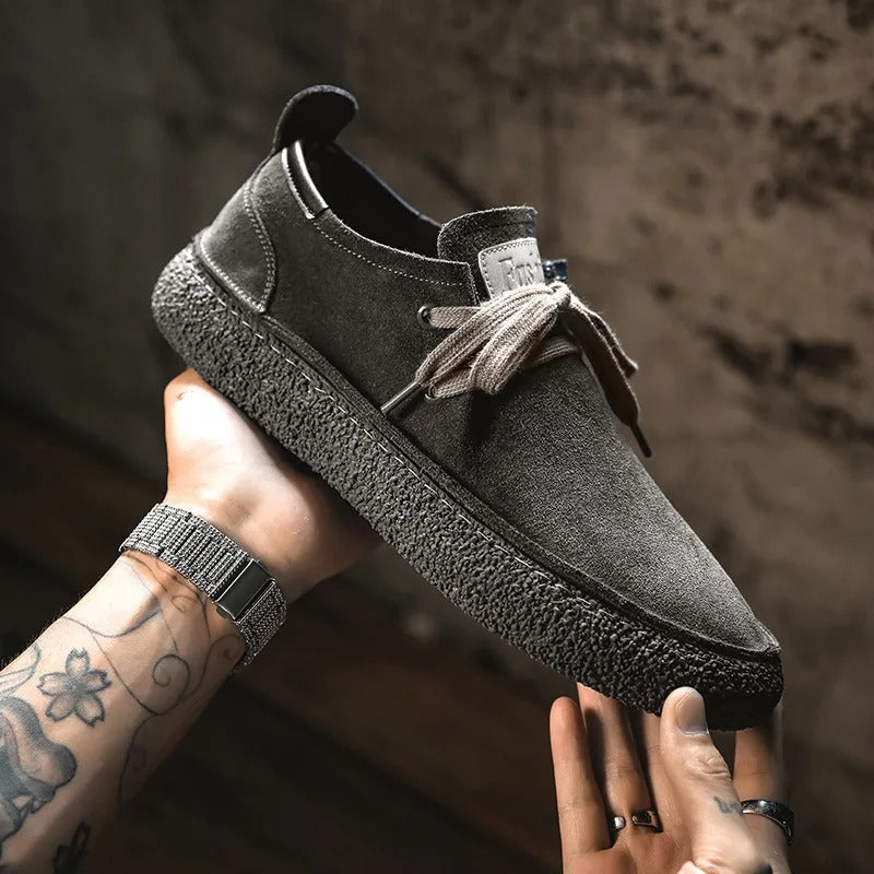 Barnaby | Men's Retro Faux Suede Lace-Up Sneakers – Casual, Comfortable & Anti-Slip