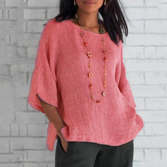 Rosie | Women's Relaxed Fit Cotton-Linen Blouse – Effortless Style and Unmatched Comfort