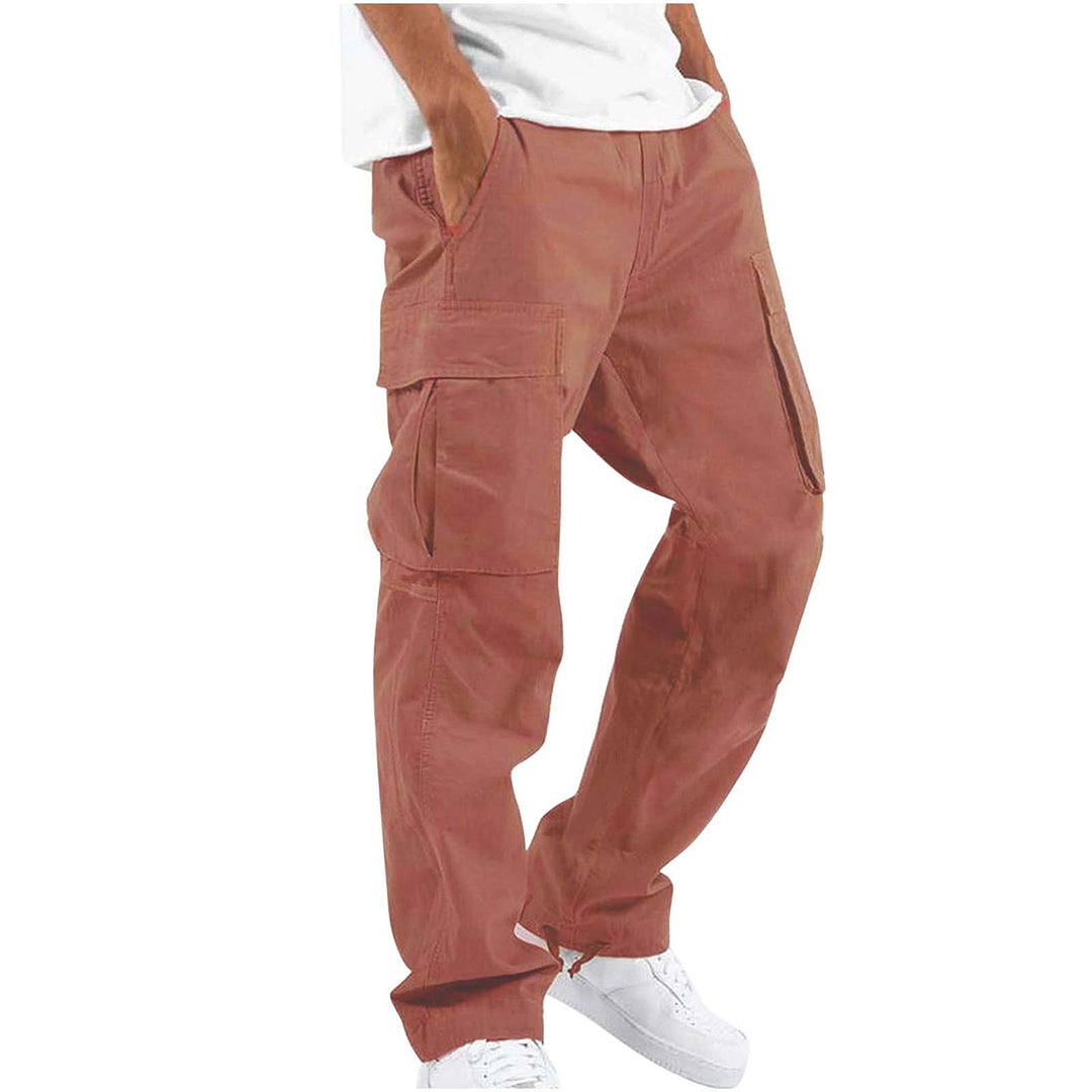 Aaron | Men’s Wide Fit Cargo Trousers with Drawstring Hem and Pockets