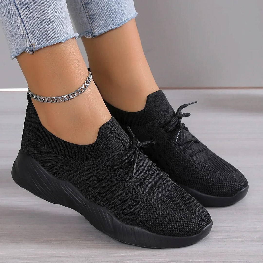 Rowena | Women's Breathable Lace-Up Mesh Sneakers for Comfort and Style