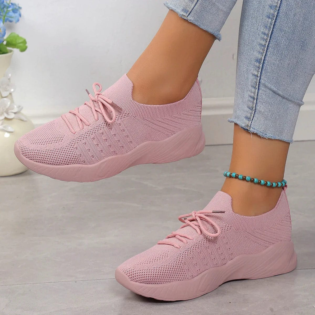 Rowena | Women's Breathable Lace-Up Mesh Sneakers for Comfort and Style