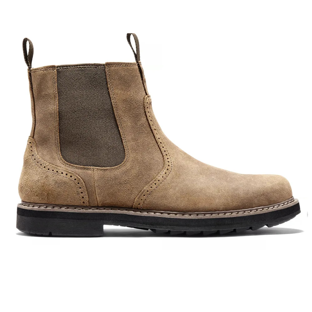 Prentice | Men’s Chelsea Ankle Boots with Side Zipper & Elastic Panel