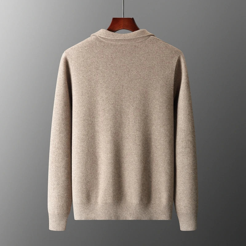 Hartmut | Men’s Premium Cashmere Cardigan with Full Zip and Side Pockets