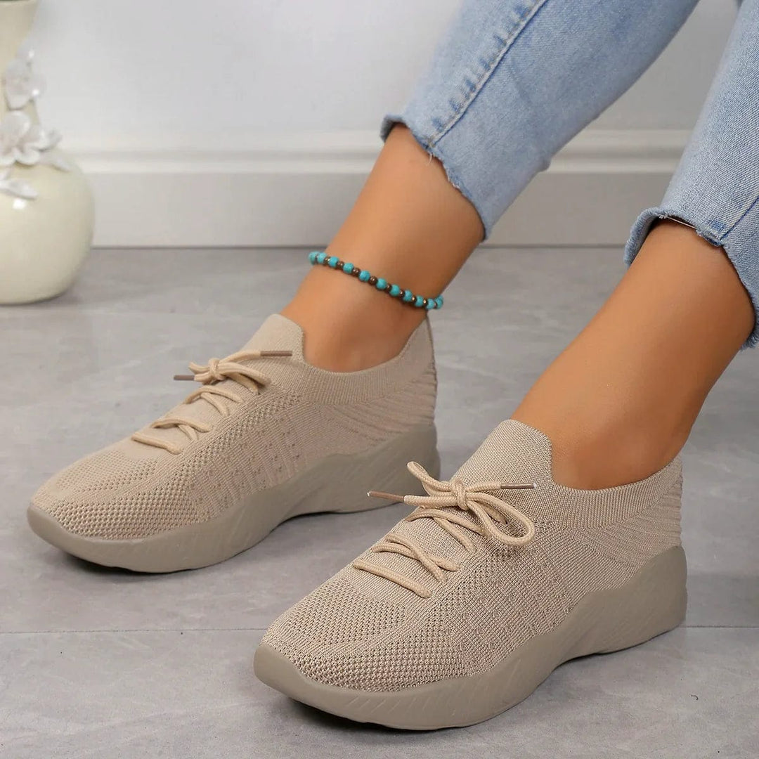 Rowena | Women's Breathable Lace-Up Mesh Sneakers for Comfort and Style
