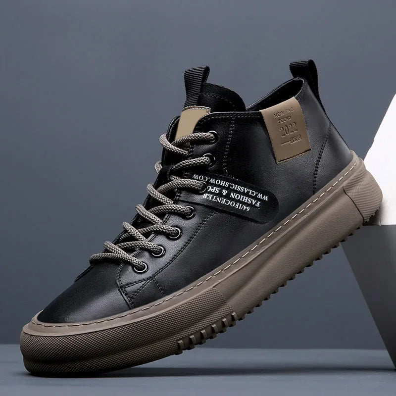 Zander | Men's Stylish High-Top Everyday Sneakers