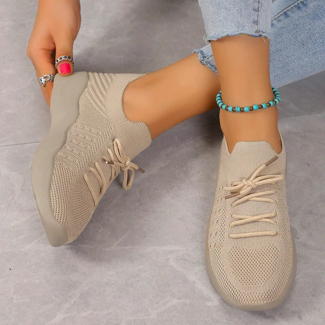 Rowena | Women's Breathable Lace-Up Mesh Sneakers for Comfort and Style