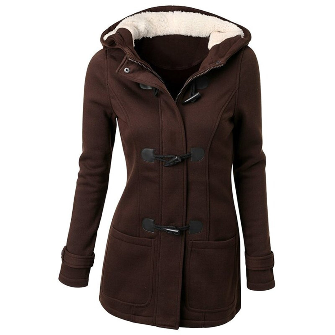 Meadow | Women’s Long Winter Coat with Hood, Warm Fleece Lining & Pockets