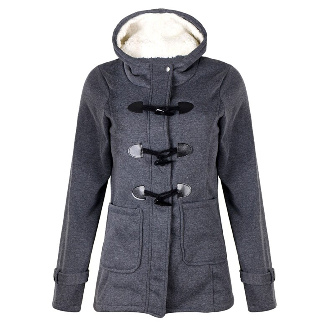 Meadow | Women’s Long Winter Coat with Hood, Warm Fleece Lining & Pockets