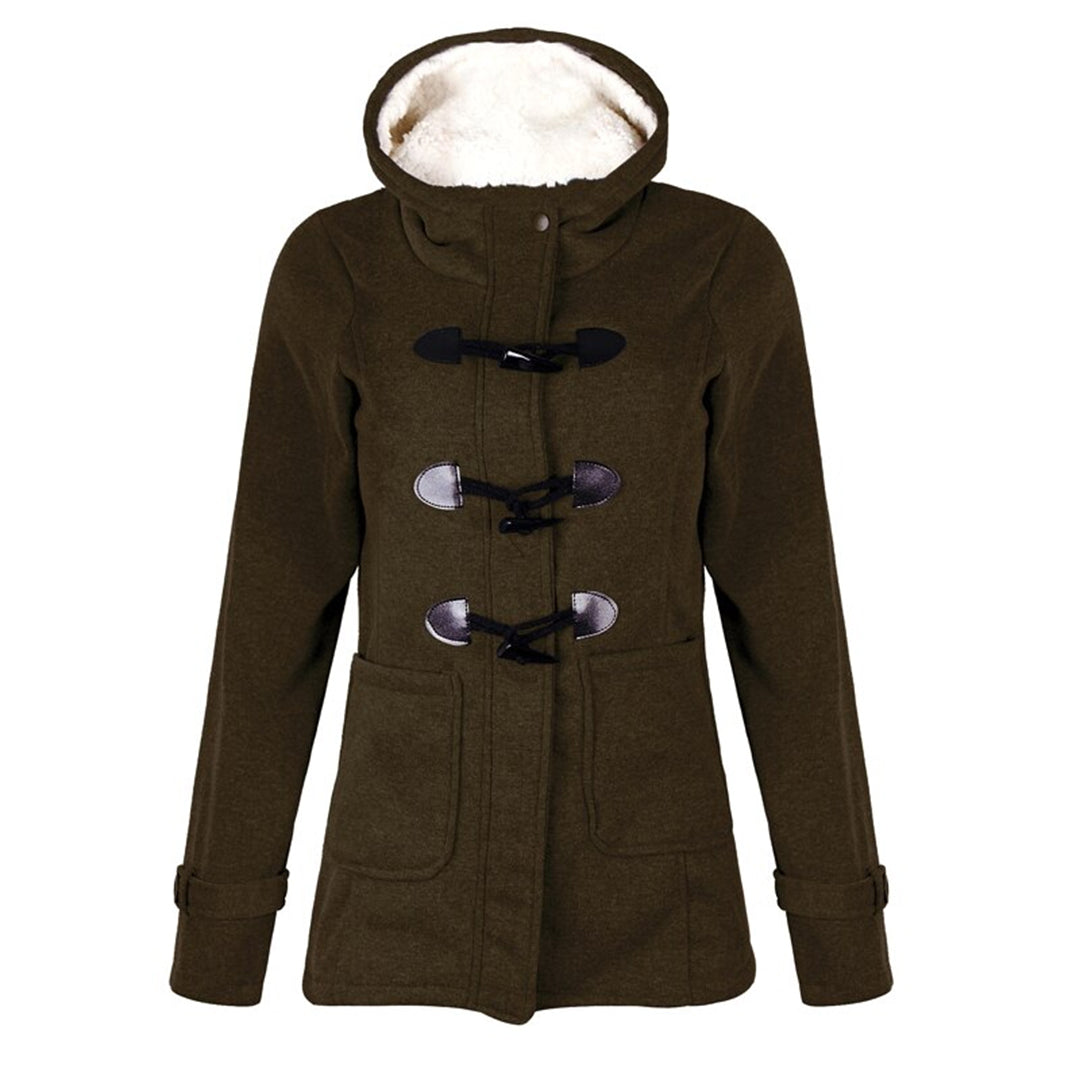 Meadow | Women’s Long Winter Coat with Hood, Warm Fleece Lining & Pockets