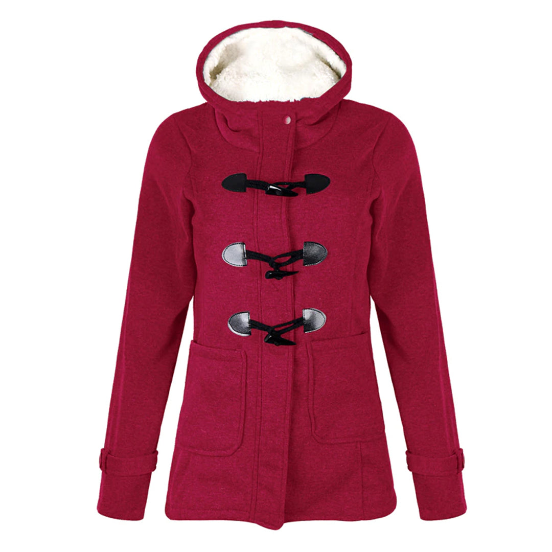 Meadow | Women’s Long Winter Coat with Hood, Warm Fleece Lining & Pockets