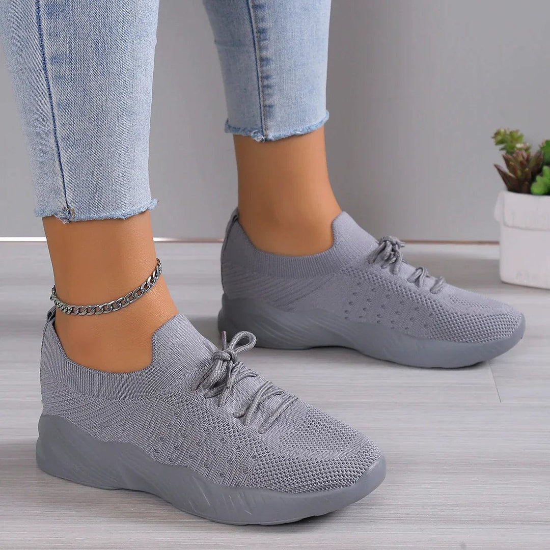 Rowena | Women's Breathable Lace-Up Mesh Sneakers for Comfort and Style