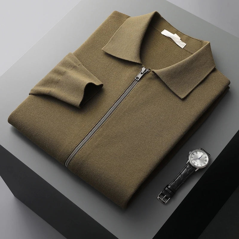 Hartmut | Men’s Premium Cashmere Cardigan with Full Zip and Side Pockets