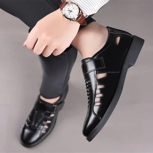 Duncan | Men's Elegant Business Monk Shoes – Stylish Design & Adjustable Velcro Strap