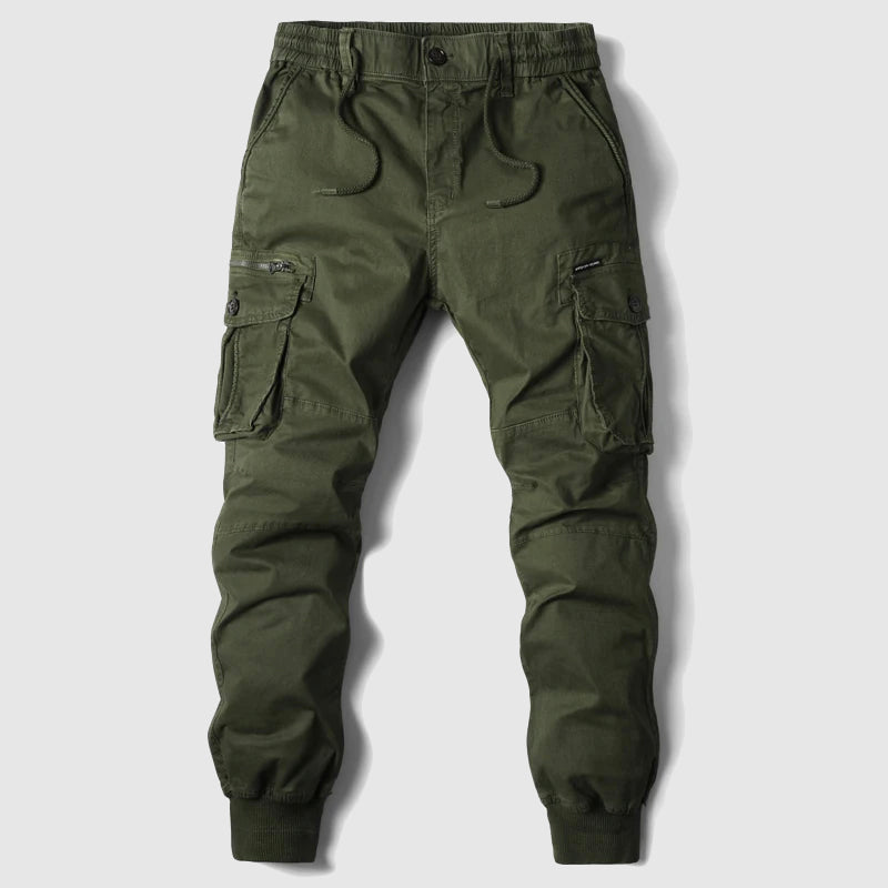 Stanton | Men’s Tactical Cargo Jogger Trousers with Multi Pockets and Elastic Waist