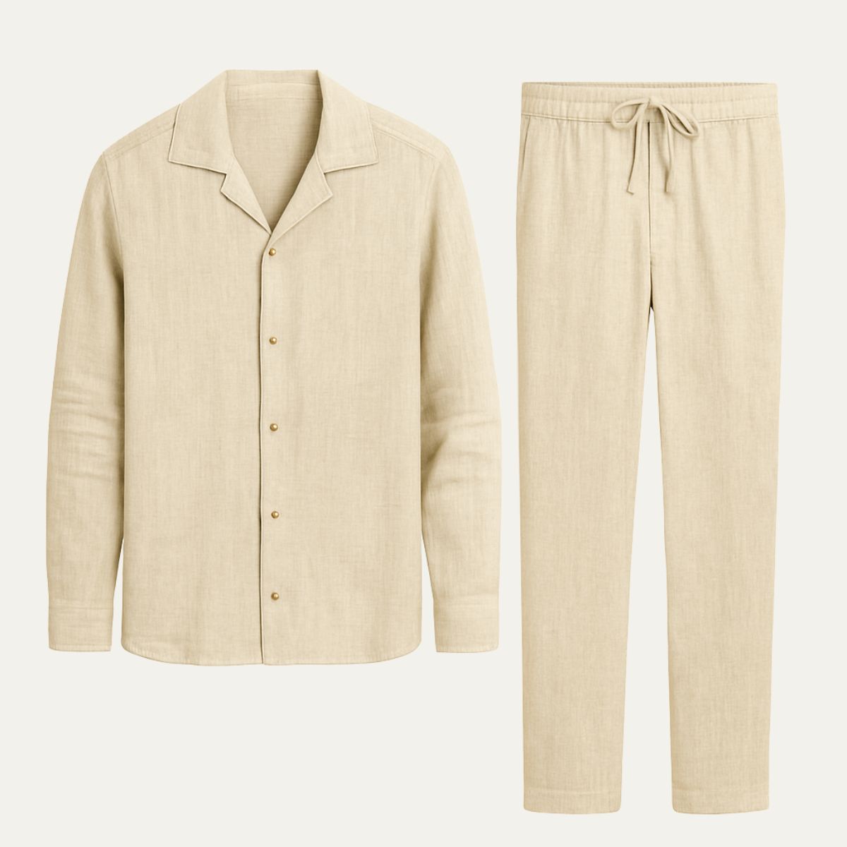 The Lisbon Linen Set – Summer Shirt & Trousers for Men