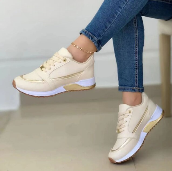 Tabitha | Women's Premium Lace-Up Platform Sneakers – Stylish and Comfortable