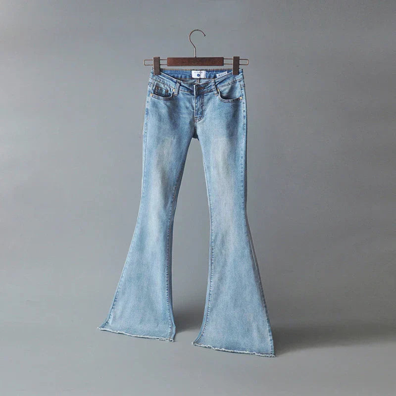 Gylindra | Women's Slim Fit Flared Denim Jeans