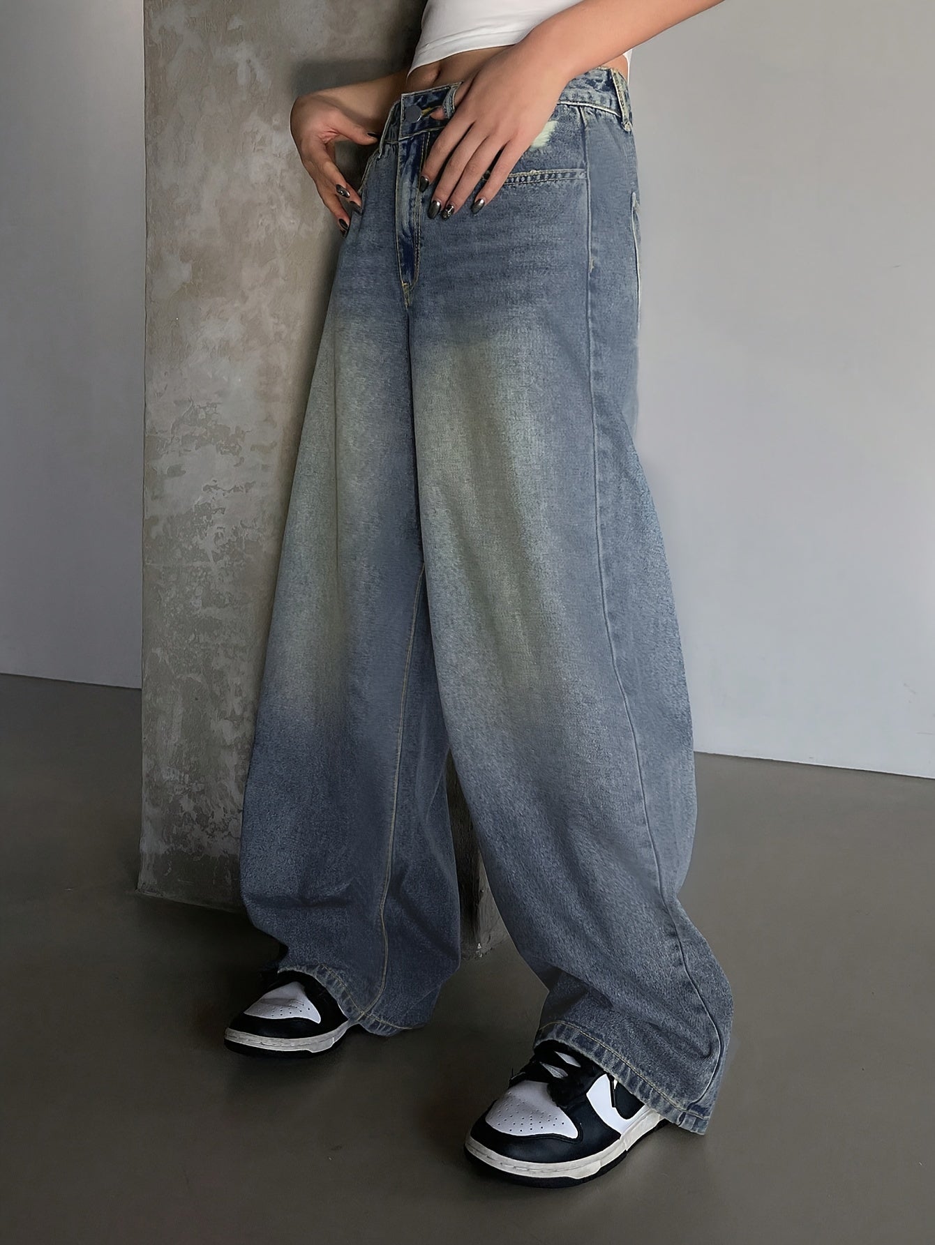 Sandra | Women’s Baggy Jeans High Waist Wide Leg Loose Fit
