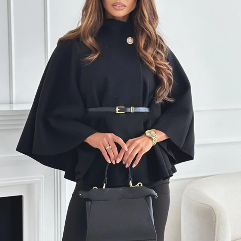 Wendy | Women’s Oversized Cape Coat – Elegant, Warm, and Chic