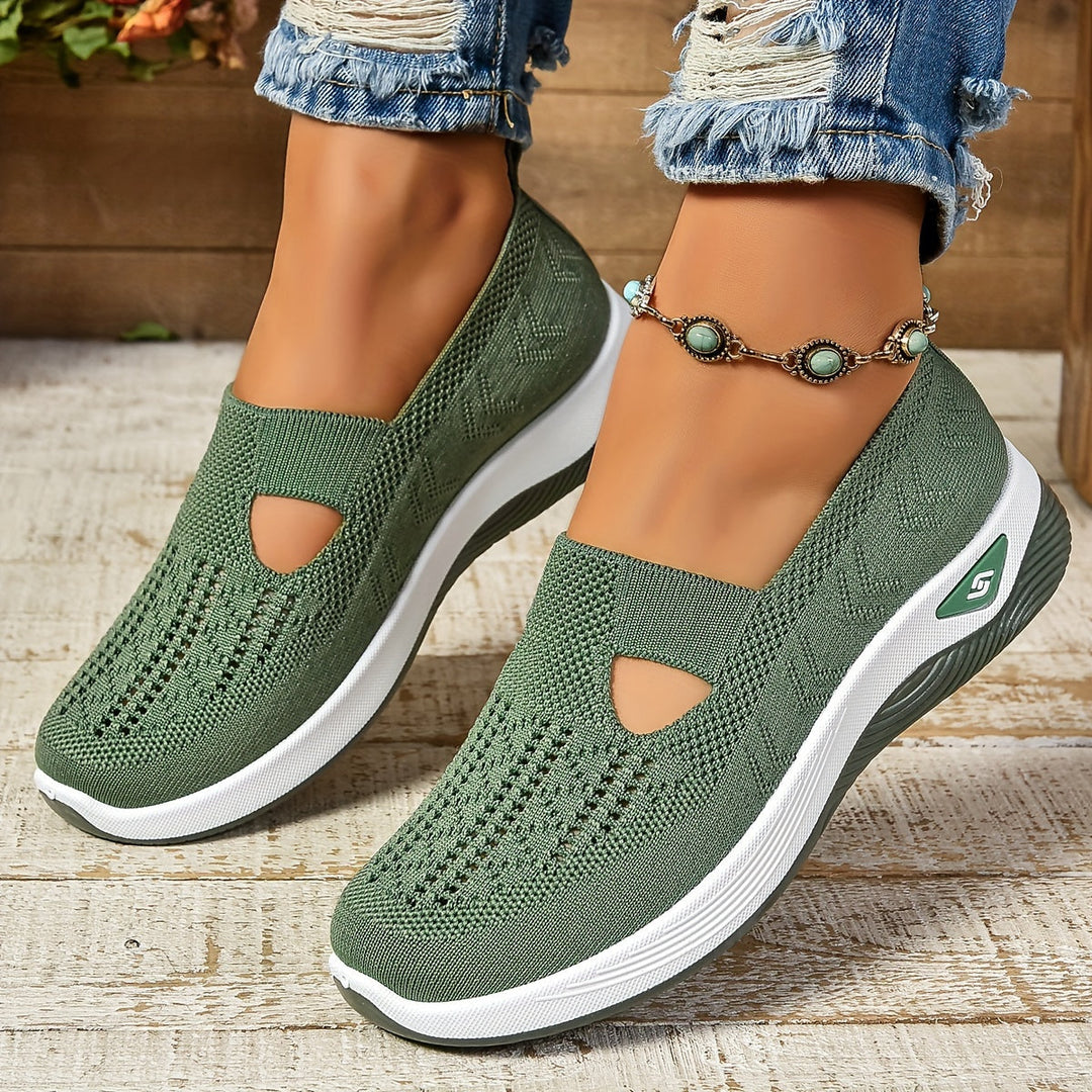 Hannah | Women's Breathable Stretchable Slip-On Sneakers – Comfortable & Stylish