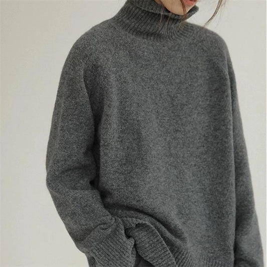 Maike | Women's Turtleneck Sweater – Elegant, Warm, and Relaxed Fit