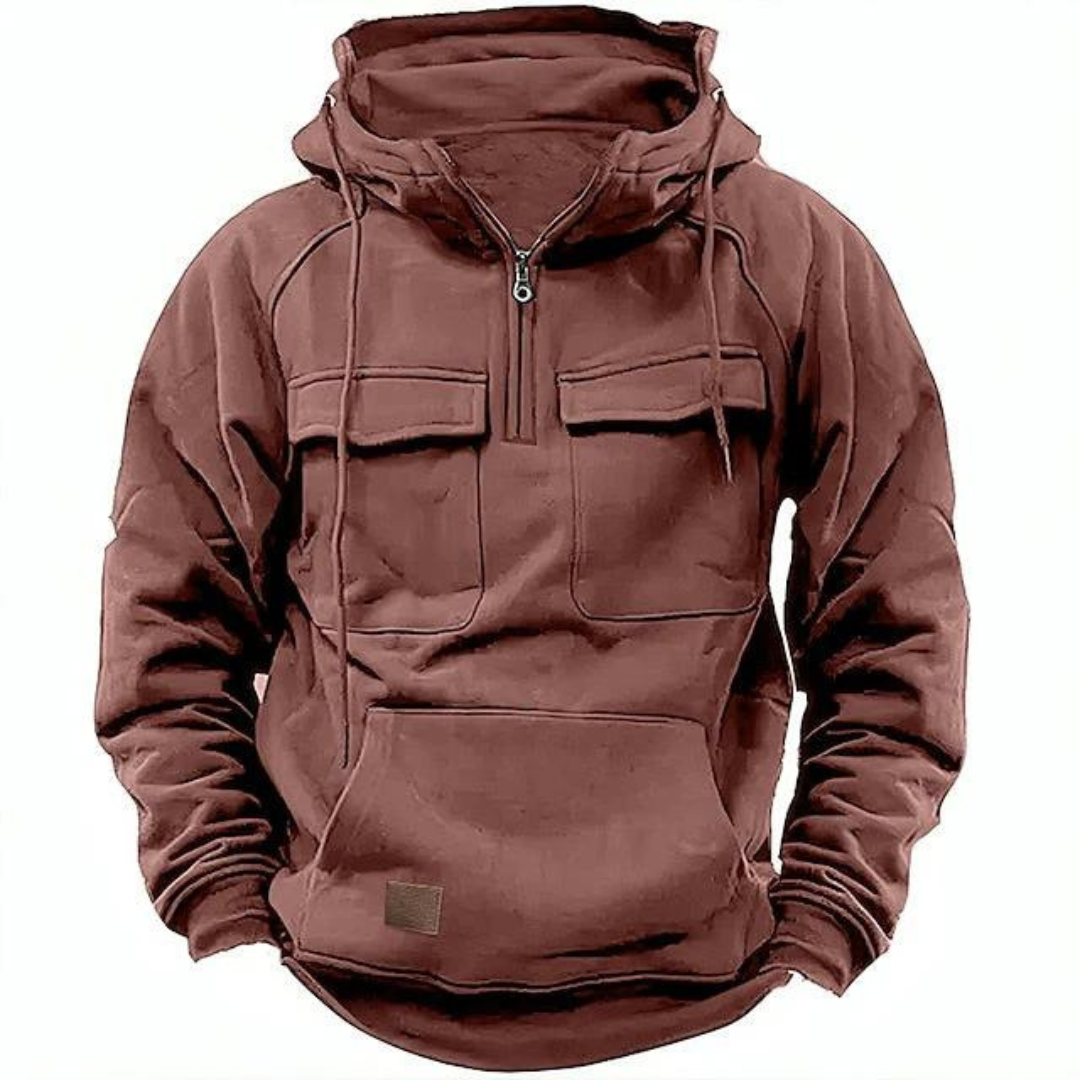 Samuel | Men's High-Quality Tactical Hoodie with Adjustable Hood & Functional Pockets