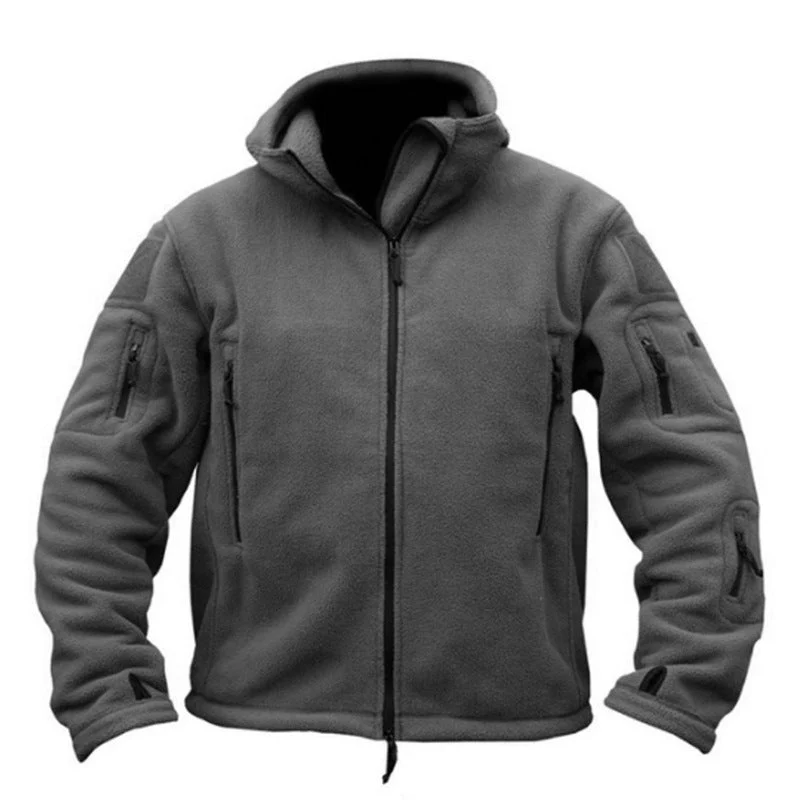 Eldric | Men’s Relaxed Fit Hooded Fleece Jacket with Multi Zip Pockets