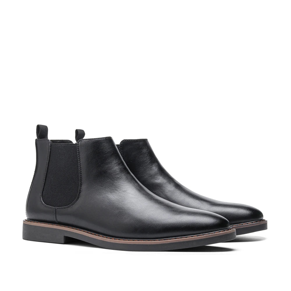 The Highlands Men's Durable Leather Chelsea Boots