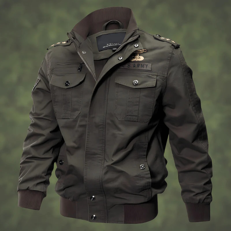 Whitmore | Men's Military-Style Bomber Jacket with Utility Pockets