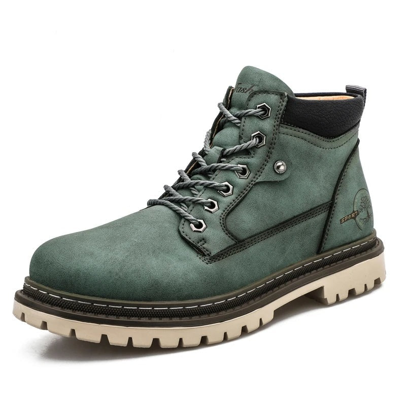 Somerton | Men’s Lace-Up Ankle Boots with Rugged Outsole & Padded Collar