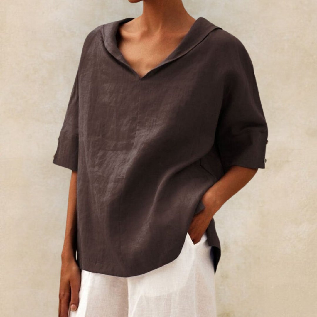 Amelia | Women's Loose Fit Linen Shirt for Summer