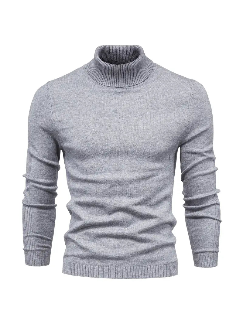 Perdita | Men’s Slim Fit Turtleneck Sweater, Long-Sleeve Smart Casual Knit